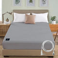 MAXSHARER Earthing Fitted Sheet Organic Cotton with Conductive Silver Fiber Grounding Bed Sheet Fitted Sheet for Nature Wellness